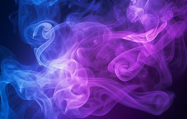 Purple and blue smoked smooth background