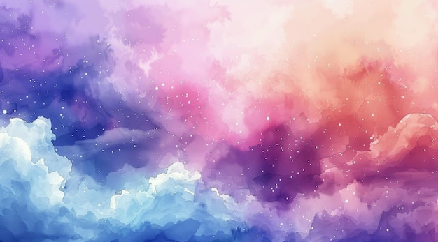 purple and blue space filled with stars