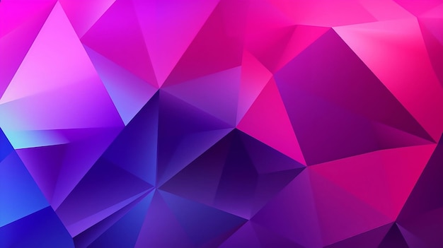 Purple and blue triangle background with a light purple triangle background.