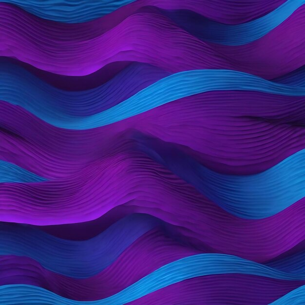 Purple and blue waves background with a blue wave background