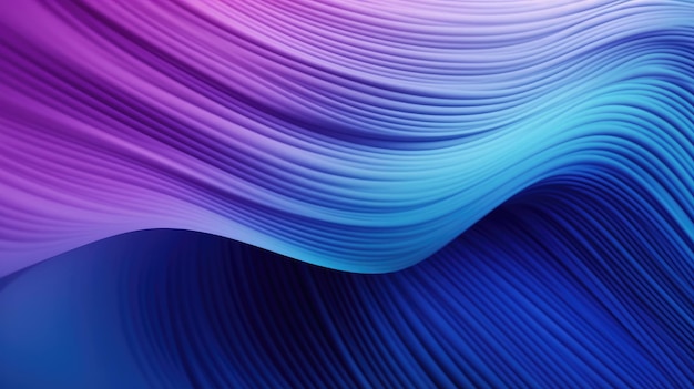 Purple and blue waves on a purple background