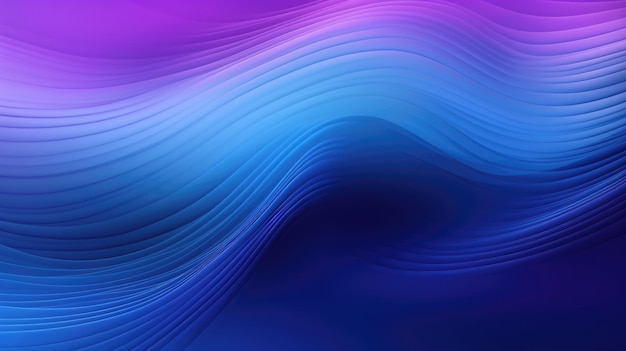 Purple and blue waves on a purple background