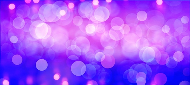 季節の休日イベントや祝賀のための紫の青いワイドスクリーンボケ背景
