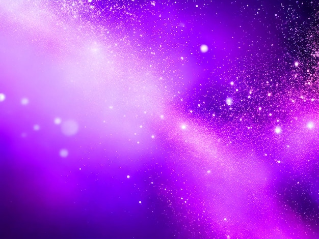 Photo purple blurred with white with sparks background