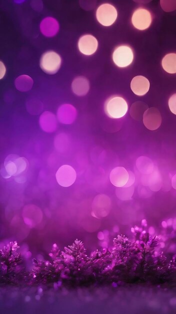 Purple bokeh light background