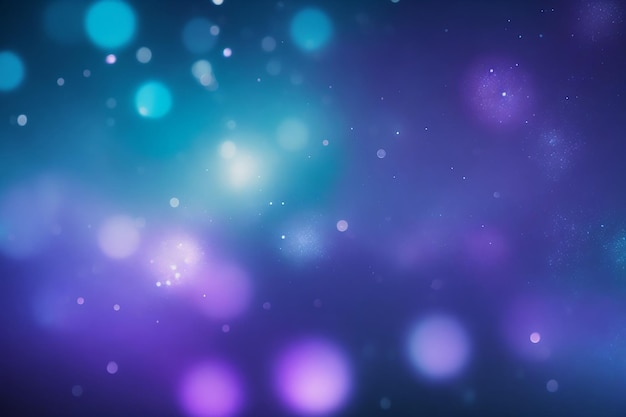 Foto luci bokeh viola su sfondo scuro sfondo natalizio astratto