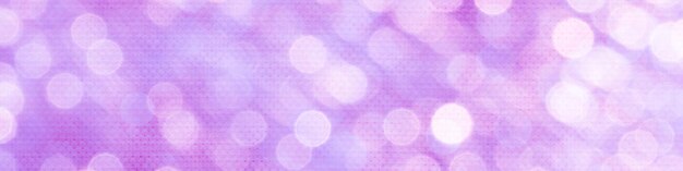 Photo purple bokeh panorama background for banner poster celebration event and various design works