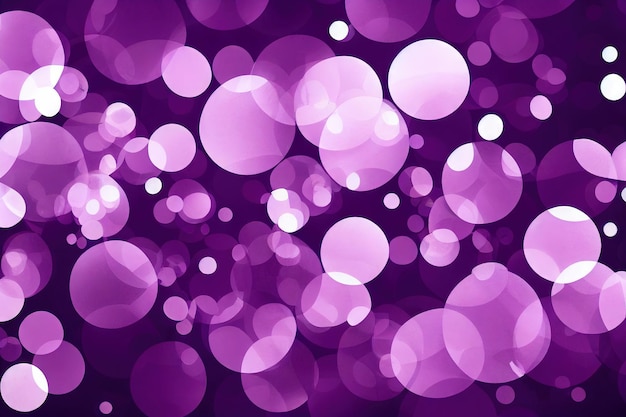 Purple bubbles on abstract background