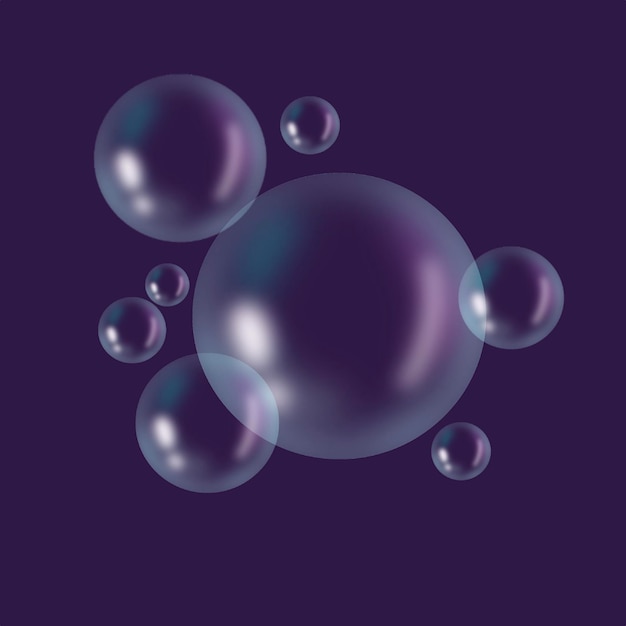 Purple bubbles background