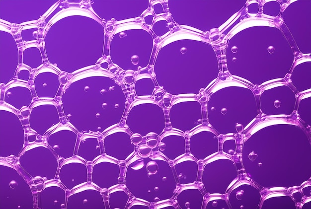 Purple bubbles in a purple glass