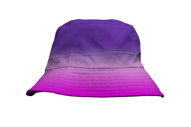 Photo purple bucket hat isolated on white background