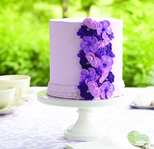 Photo purple cake