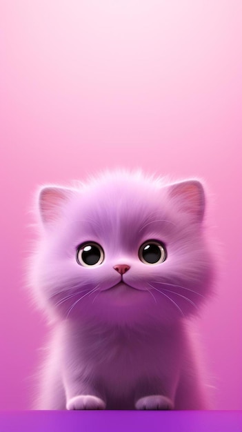 Cute And Sweet, Aesthetic Cute Cat, pink background, HD phone wallpaper |  Peakpx