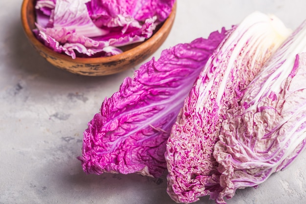 Purple chinese napa cabbage