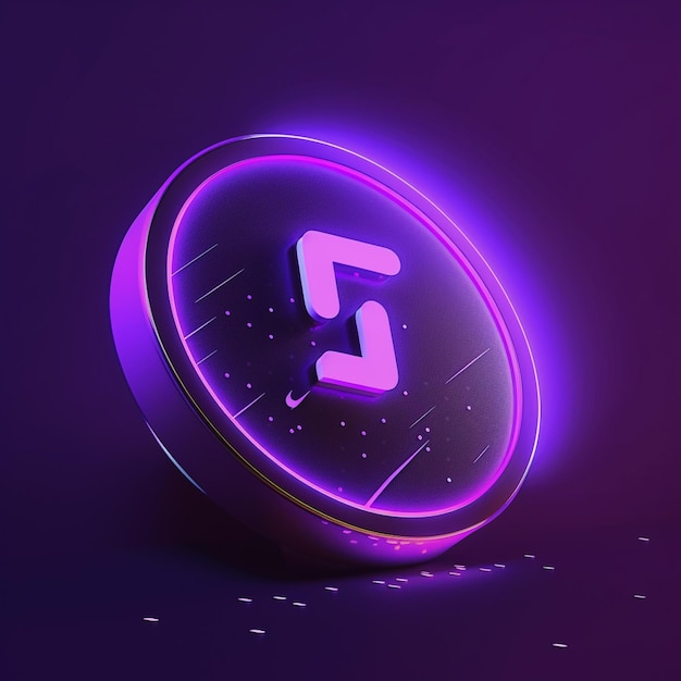 A purple circle with the letter s on it