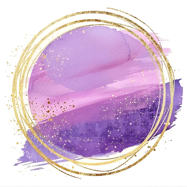 Foto un cerchio viola con uno sfondo viola e cerchi viola e rosa e viola