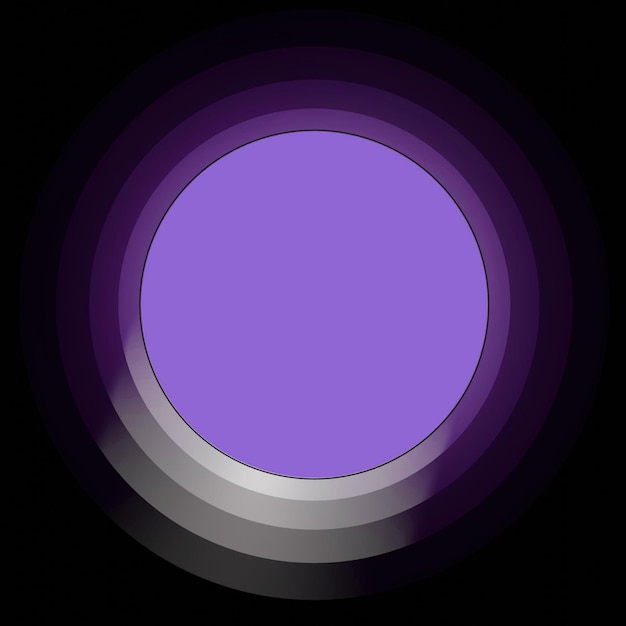 Foto un cerchio viola con un cerchio viola al centro.