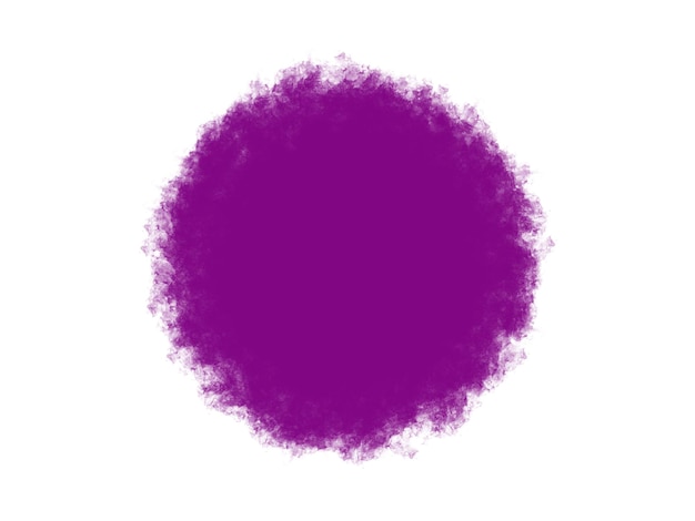 A purple circle with a smudge of smoke in the middle.