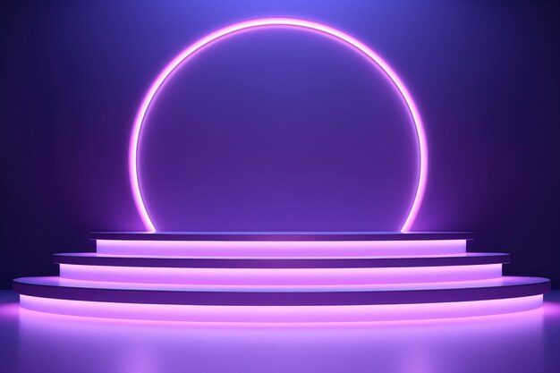 a purple circular object with a purple background with a round circle on it.