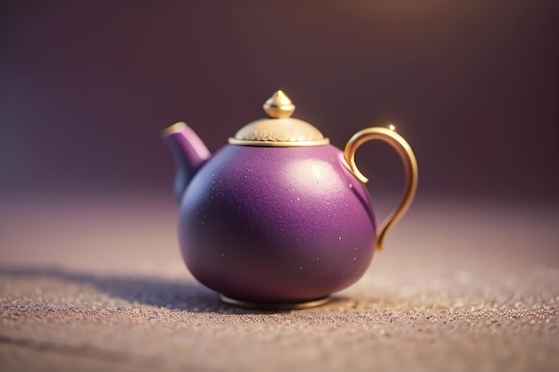 Фиолетовый глиняный горшок Китайский глиняный чайник Порцелан Всемирно известные обои Фон чайный набор