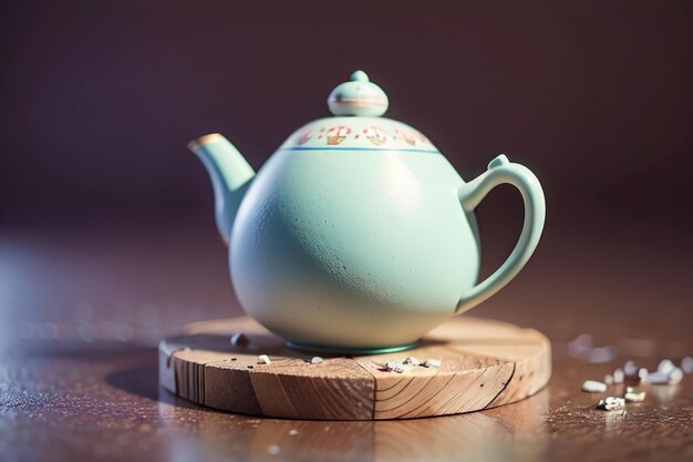 Photo purple clay pot chinese clay teapot porcelain world famous wallpaper background tea set