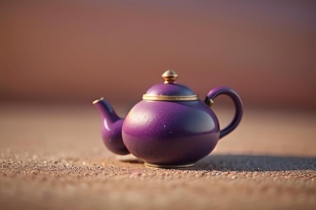 紫色の粘土鍋 中国の粘土ティーポット 陶器 世界的に有名な壁紙 背景 茶セット