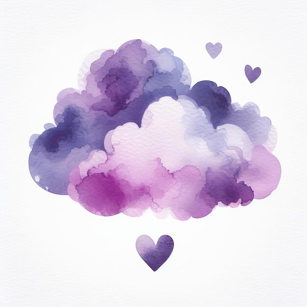 a purple cloud with the word love on it