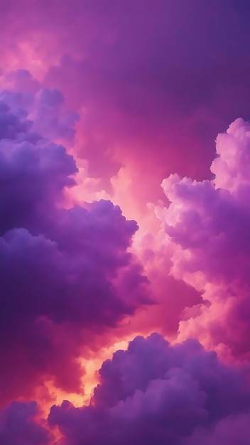 Purple clouds abstract background