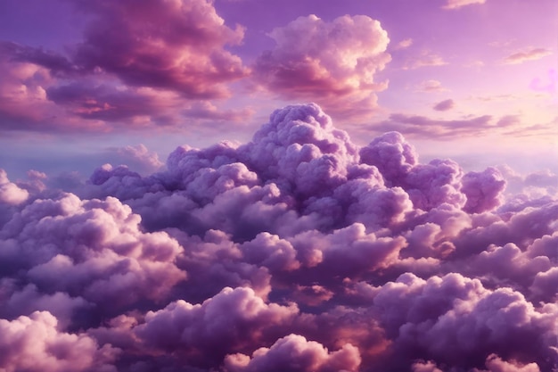 Purple clouds background purple cloud background clouds background sky background clouds texture ai generative