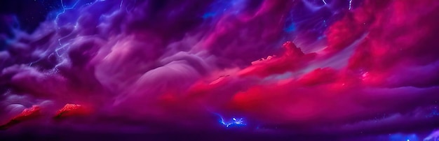 Photo purple clouds background
