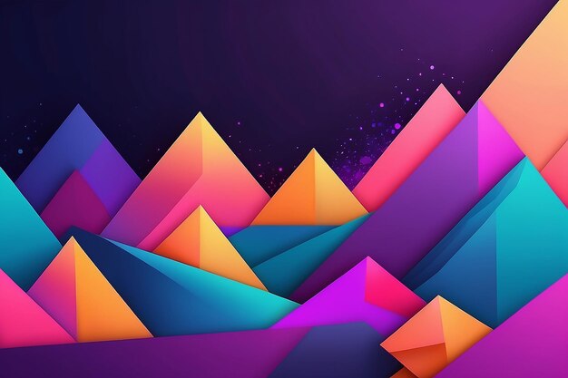 Purple color abstract geometric background dynamic shapes composition illustration background