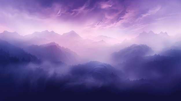 Purple Color Fog Background