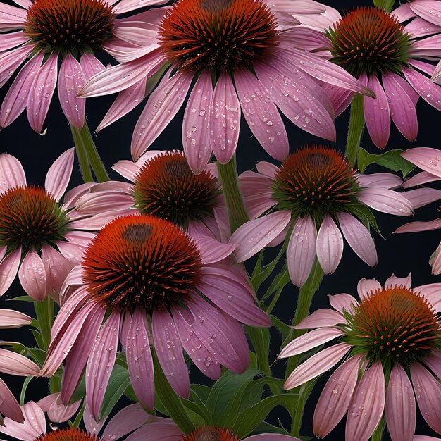 Purple Coneflower Echinacea purpurea flowers and plants 2