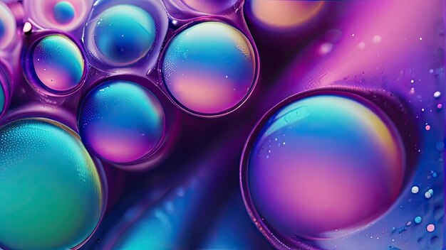 a purple container with many bubbles like bubbles