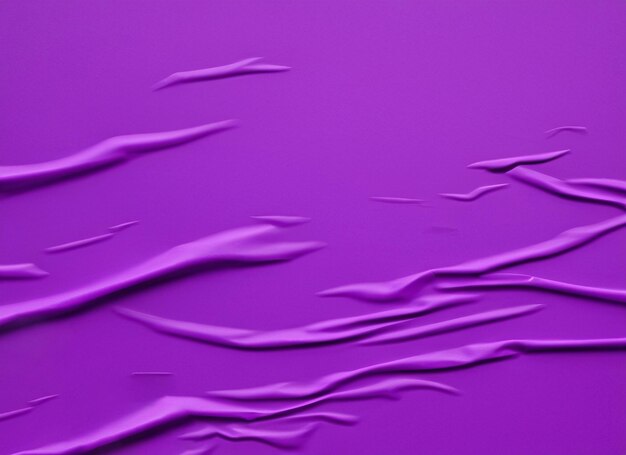 Purple crumped and creased paper poster texture background