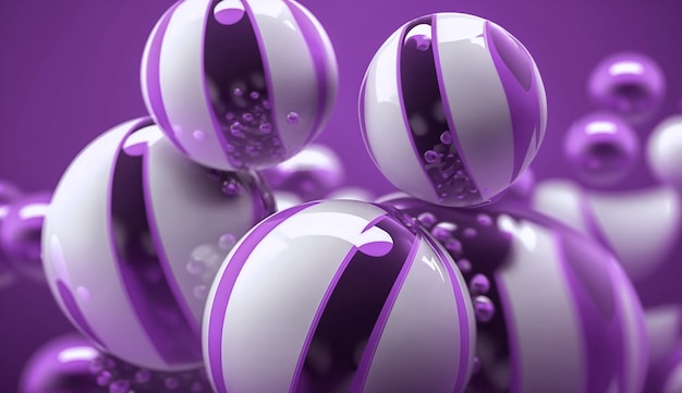 Purple crystal ball with purple background