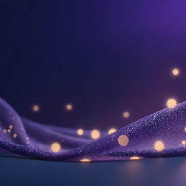 A purple curtain with a spotlight on it