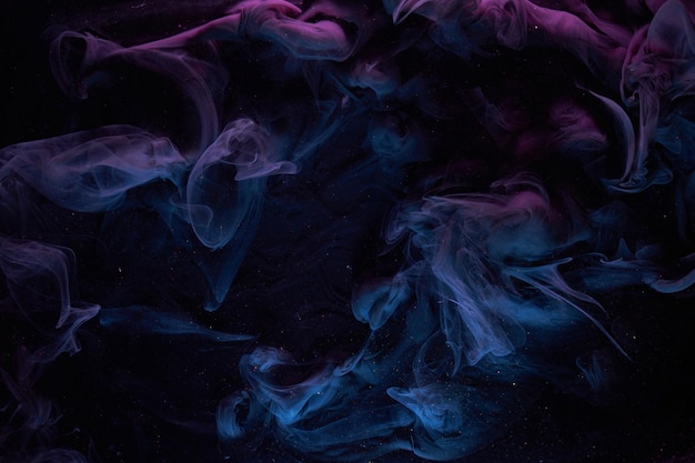 Purple dark abstract background luxury colored smoke acrylic paint underwater explosion cosmic swirling ink