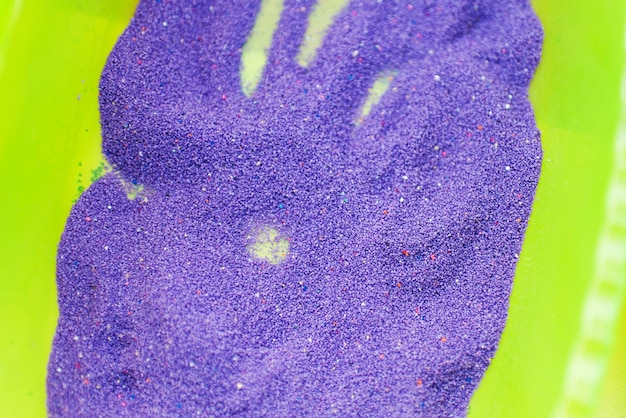 Purple decorative sand