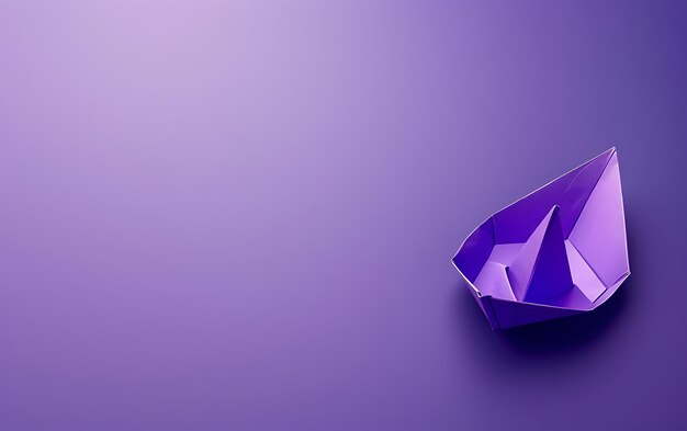 Photo a purple diamond shaped object on a purple background