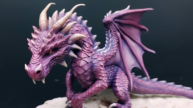 Photo purple dragon