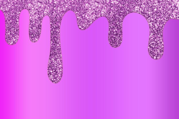 Purple dripping glitter background Dripping Glitter Background