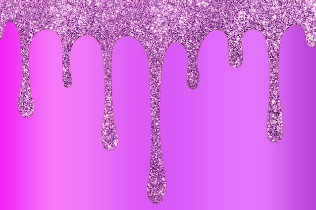 Purple dripping glitter background Dripping Glitter Background