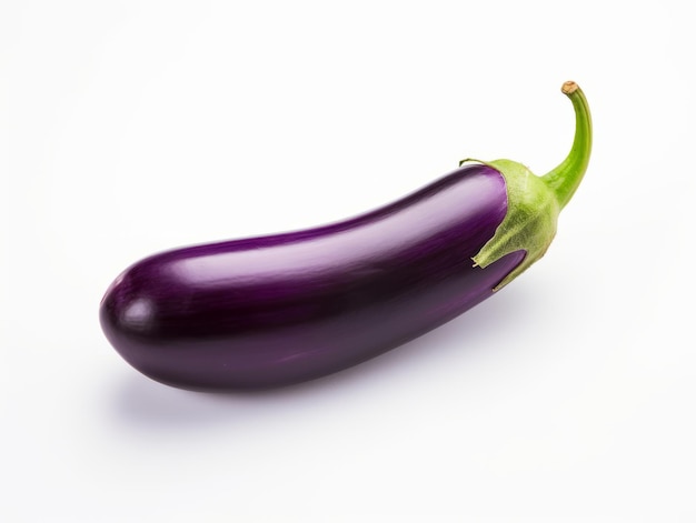 a purple eggplant is shown on a white background