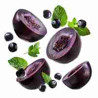 Photo a purple eggplant with the word beetro on it