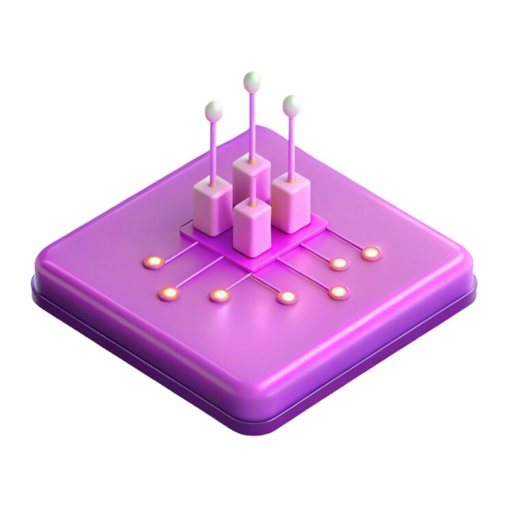 Photo a purple electronic device with the number 4 on it
