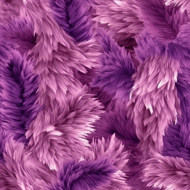 Purple feathers pattern on a purple background