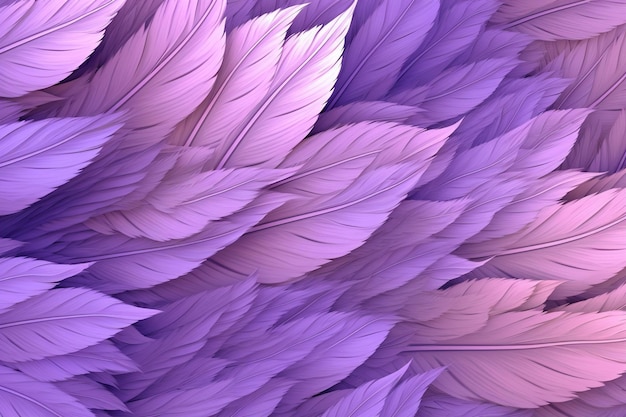 Purple feathers with a purple background