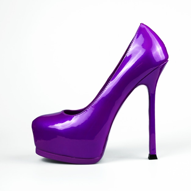 Purple female shoes