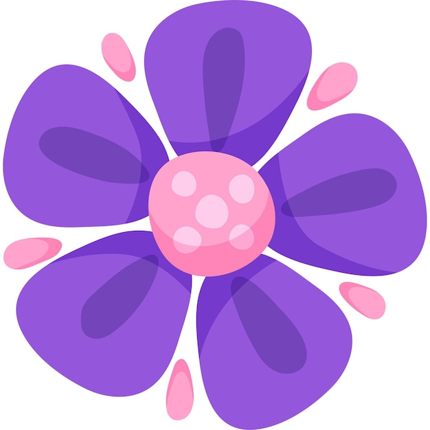 Photo purple flower icon